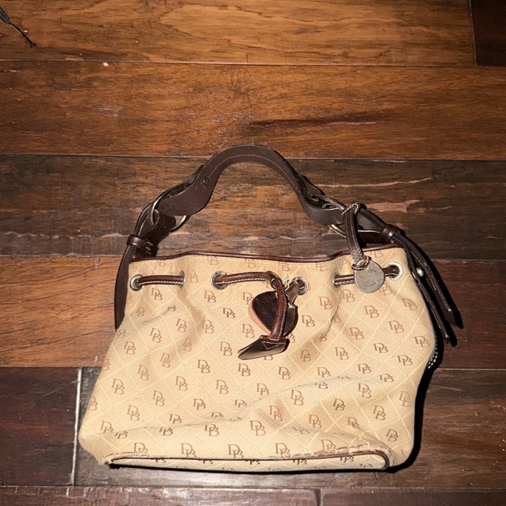 Dooney & Bourke brown drawstring bag